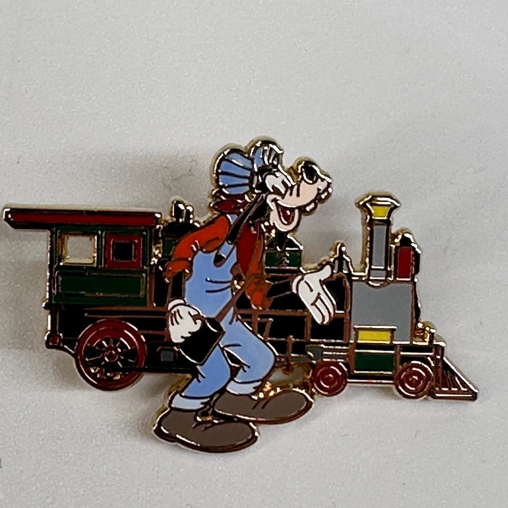 Disney Pin GOOFY TRAIN CONDUCTOR 2008 Disneyland Railroad Set PP 68113 Overalls